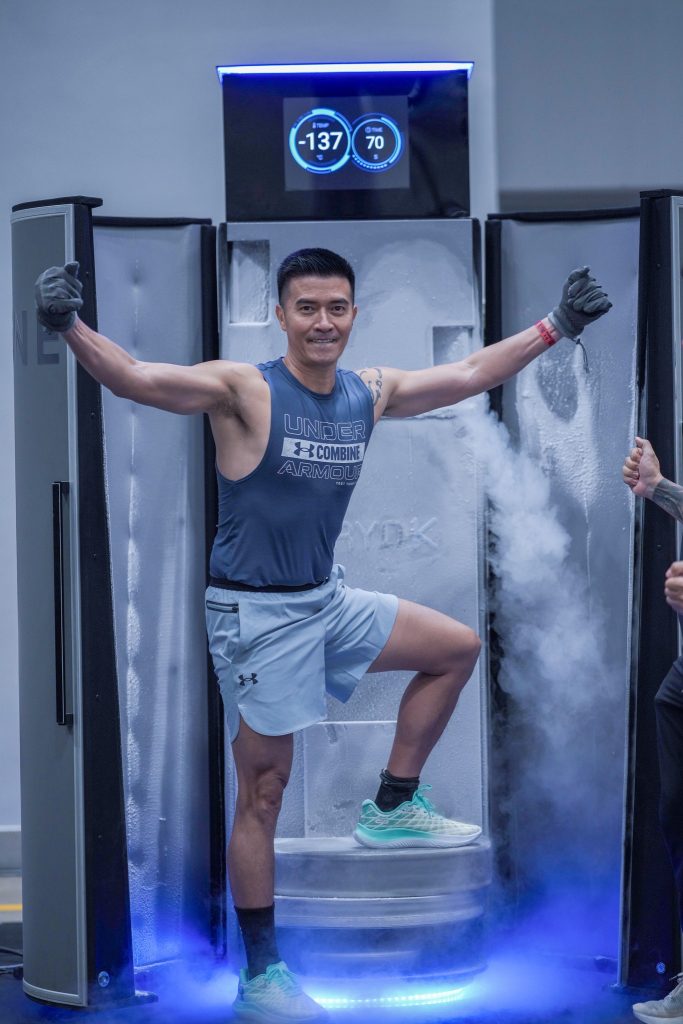 Vận động viên tại buồng Cryotherapy