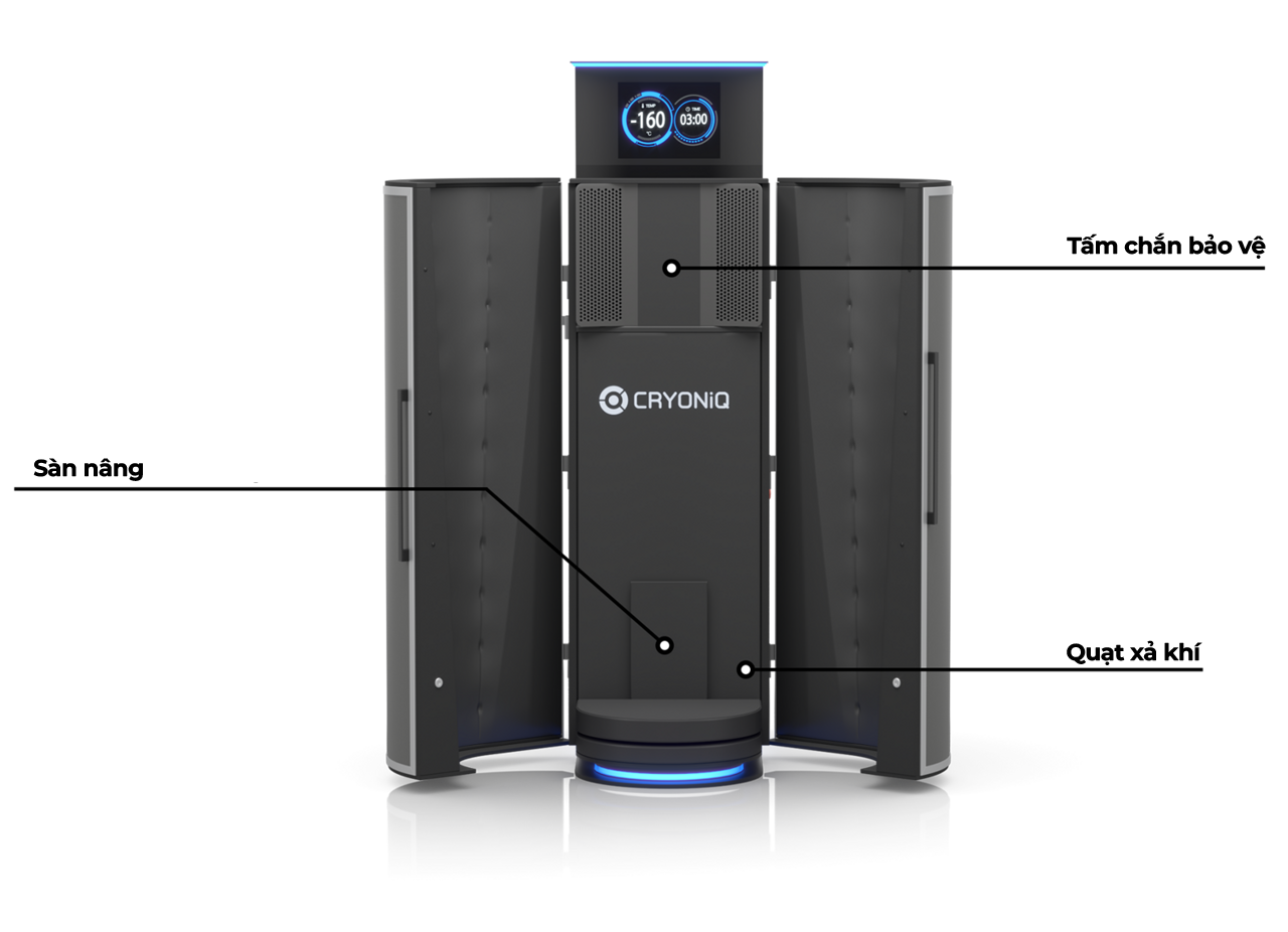 Chi tiết tính năng an toàn bên trong buồng CRYO XC