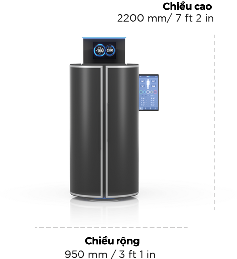Bảng thông số kỹ thuật buồng CRYO XC Plus